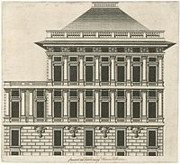 Attributed to Nicolaes Rijckmans (supervised by Peter Paul Rubens). Palazzo dell'Acquedotto De Ferrari Galliera (49). 1622. engraving. 32.2 × 35.6 cm (12.6 × 14 in). Amsterdam, Rijksmuseum Amsterdam.