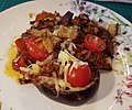 Aubergine Boats with Chilli & Cheese (25747317768).jpg