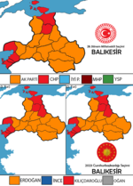 Balıkesir'de 2023 Türkiye cumhurbaşkanlığı ve genel seçimleri için küçük resim