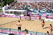 Deutsch: Beachhandball bei den Olympischen Jugendspielen 2018; Tag 3, 9. Oktober 2018; Mädchen, Vorrunde, Gruppe A - Chinese Taipei (Taiwan)-Mauritius 2:0 English: Beach handball at the 2018 Summer Youth Olympics at 9 October 2018 – Girls Preliminary Round Group A‎ – Chinese Taipei-Mauritius 2:0