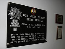 A plaque to Beiro Montes. Beiro Montes plaques.JPG