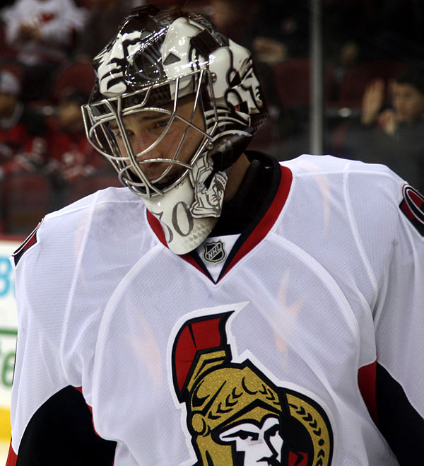 Bishop with the Ottawa Senators in February 2013