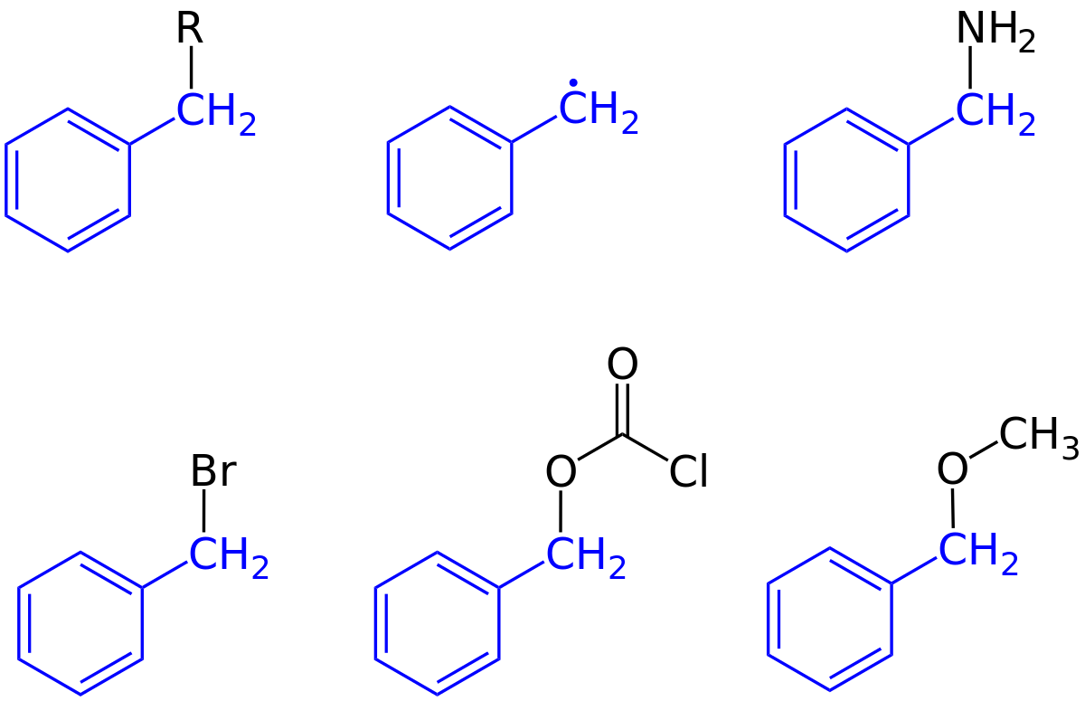 phenyl group vs benzyl group
