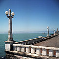 Balustrade ved Svartehavet i Sukhumi.