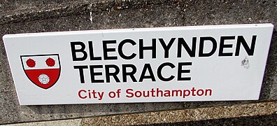 Blechynden Terrace name sign, Southampton - geograph.org.uk - 5240193.jpg