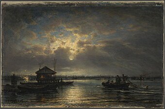 Summer Night on the Neva at the Seaside. 1875 Tretyakov Gallery