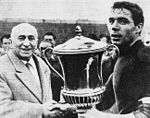 Bologna FC - 1961 Mitropa Cup - Renato Dall'Ara, Mirko Pavinato.jpg