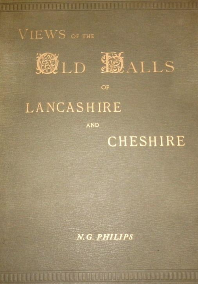 Couverture de l'édition de 1893 de Views of Old Halls of Lancashire and Cheshire.