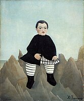 《岩の上の子供（英語版）》1895–97年頃、ナショナル・ギャラリー蔵（ワシントンD.C.）
