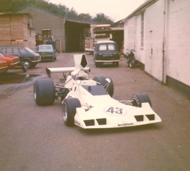 A 1973 Brabham BT43 F5000 car.