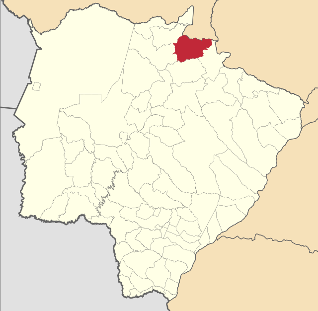 Localização de Alcinópolis em Mato Grosso do Sul