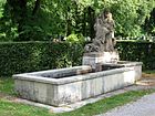Fountain in the cemetery at Perlacher Forst