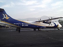 Buddha Air ATR 72-500 in 2012.