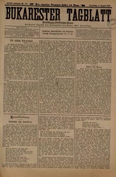 File:Bukarester Tagblatt 1907-08-01, nr. 170.pdf