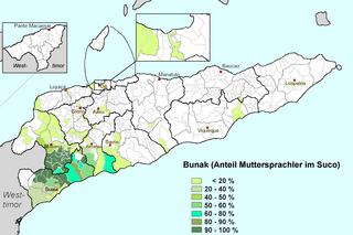 Bunak language Papuan language spoken on Timor, Indonesia