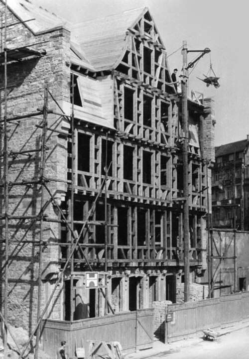 Goethe House reconstruction in May 1949