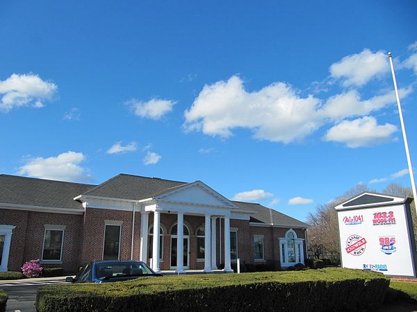 WBMX/WWBX has been based out of this studio building in Brighton, shared with CBS' other Boston FM stations (and built for former sister station WSBK 