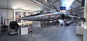 CF-104 exposé à l’Air Force Museum of Alberta, à Calgary, Alberta, Canada.