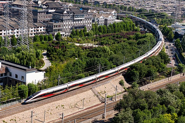 Chinese designed Fuxing train in Beijing