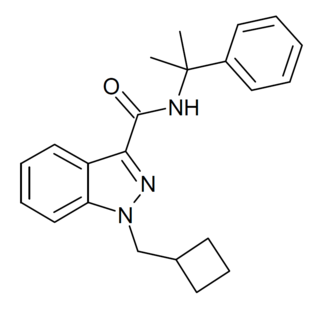 <span class="mw-page-title-main">CUMYL-CBMINACA</span> Chemical compound