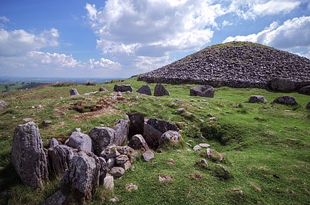 Remains of passage tombs on Slieve na Calliagh, County Meath