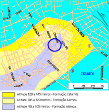 Figure 1: The Paleontological Site Arroio Cancela circled Cancela3X.PNG