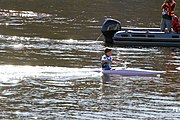 Deutsch: Kanusport bei den Olympischen Jugendspielen 2018; Tag 10, 16. Oktober 2018; Finale Jungen Einer-Kajak-Slalom: Lan Tominc (Slowenien, Gold) - Guan Changheng (China, Silber) - Tom Bouchardon (Frankreich, Bronze) English: Canoeing at the 2018 Summer Youth Olympics at 16 October 2018 – Boys' K1 slalom Gold Medal Race: Lan Tominc (Slovenia, gold) - Guan Changheng (China, silver) - Tom Bouchardon (France, bronze)