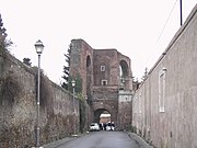 Celio - via san Paolo della Croce e arco di Dolabella 1786