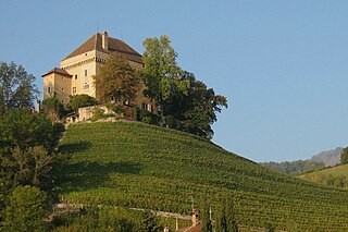 Châtelard Castle, Vaud Castle in Montreux, Switzerland