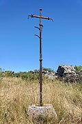 Wrought iron wayside cross of Champerboux, Lozère, France