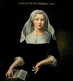 Charlotte Thérèse Nathalie Grimaldi (1719-1790), dite « Mademoiselle de Monaco », religieuse.