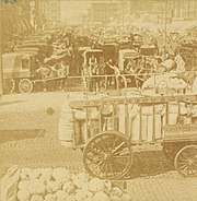 Another view of the square c. 1900 Chicago. The Haymarket Square, from Robert N. Dennis collection of stereoscopic views (cropped).jpg