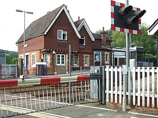 Chilworth railway station Railway station in Surrey, England