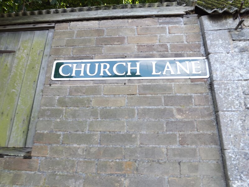 File:Church Lane sign - geograph.org.uk - 5055011.jpg