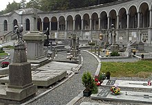 Monumental cemetery Cimitero monumentale di Oropa camposanto basso.jpg