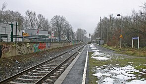 Bahnsteig in Blickrichtung Südwesten, 2015
