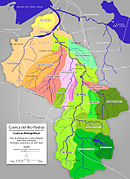 Map of the Piedras and Puerto Nuevo river basin.