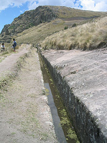 Aqueduct at Cumbe Mayo Cumbemayo aqueduct.JPG