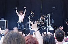 Hizumi and Tsukasa at Ruisrock 2007.