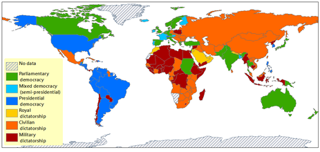 Democracies and dictatorships in 1988 DD classification 1988 dataset Cheibub visualized hanteng en.png