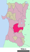 Daisen in Akita Prefecture Ja.svg