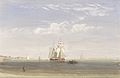 David Cox (II) - A Merchantman Becalmed Offshore.jpg