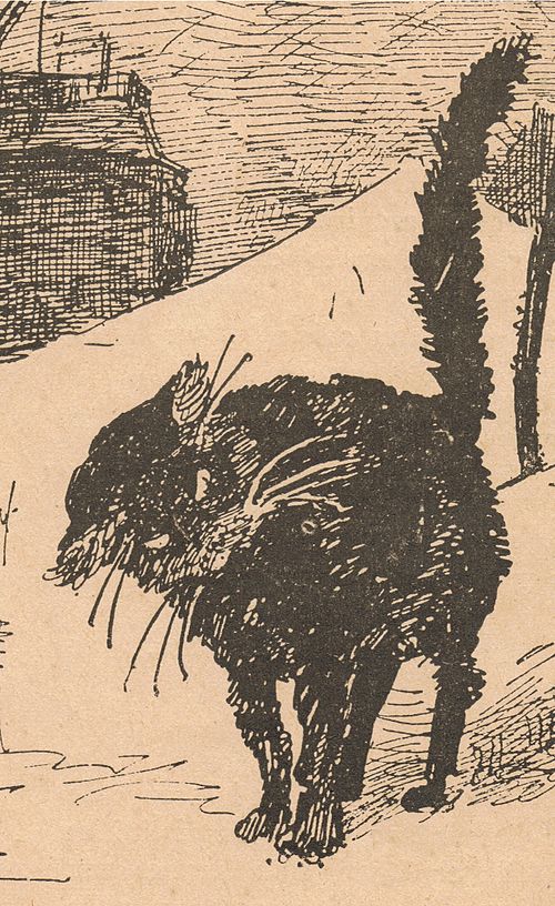 Detail from LE CHAT NOIR journal, number 152, 6 Decembre 1884.