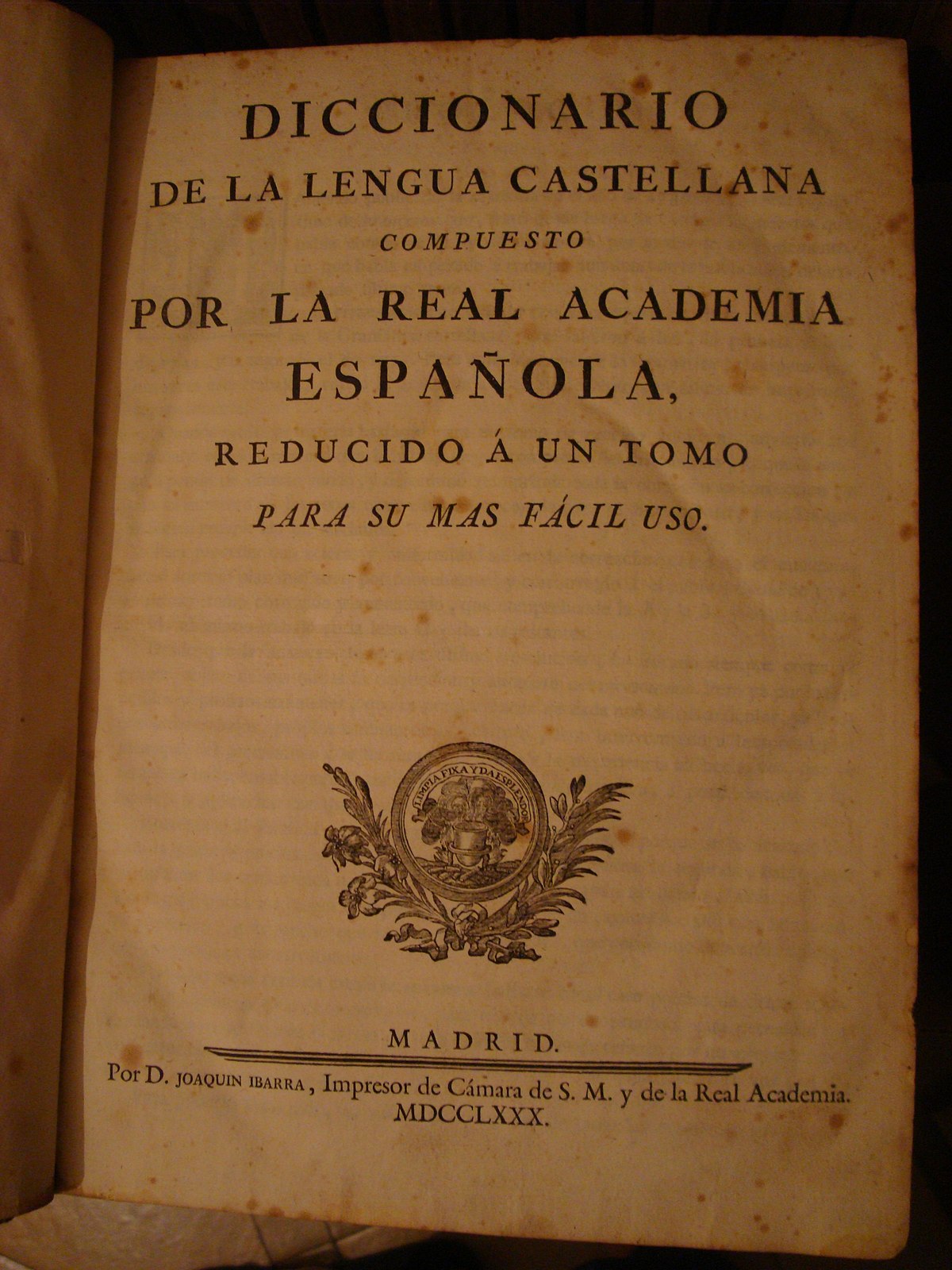 Diccionario de la Lengua Española: Real Academia Española. 2 vols