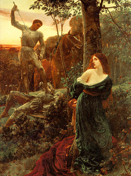 Frank Bernard Dicksee's 1885 painting Chivalry