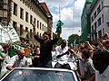 Diego świętuje zdobycie Pucharu Niemiec z Werderem