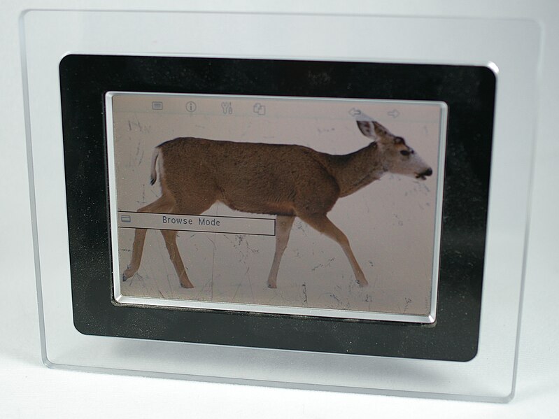 File:Digital photo frame with picture.jpg