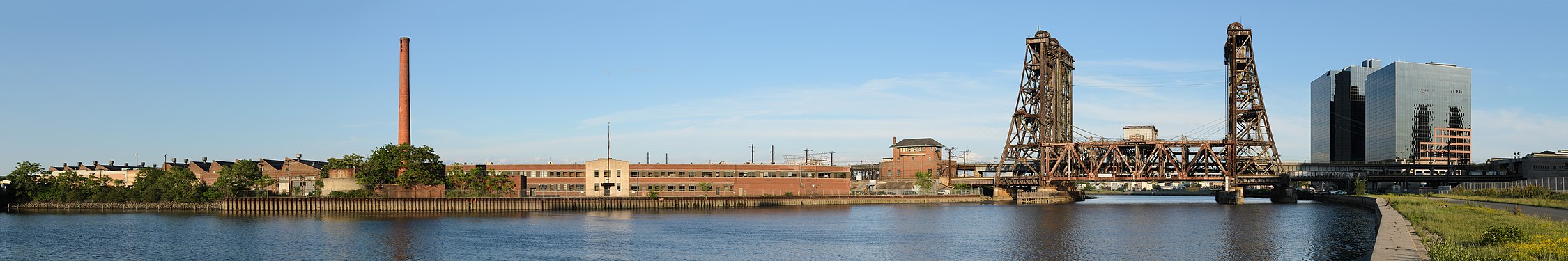 Dock Bridge connecting Harrison and Newark