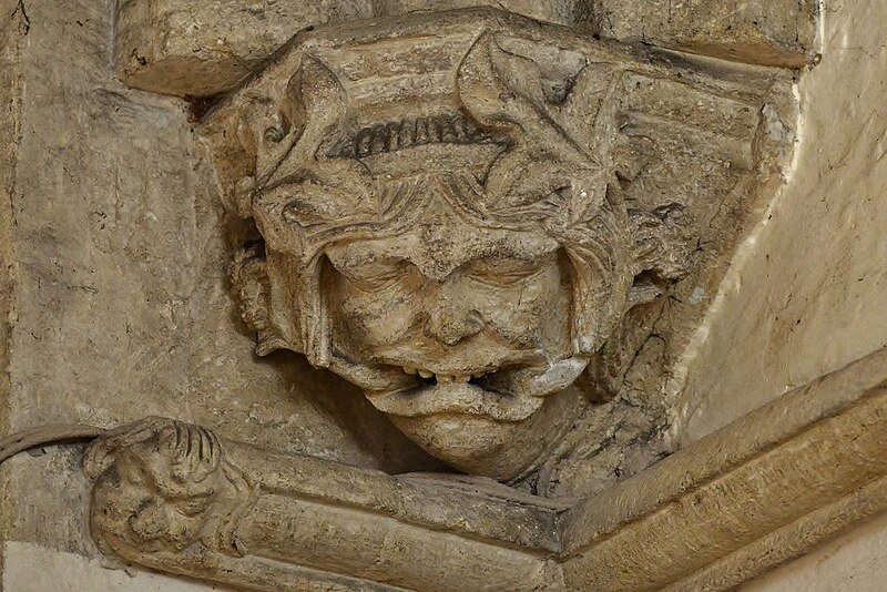 File:Dorchester Abbey, Green man carving in the south chapel 1 - geograph.org.uk - 5194308.jpg