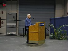 Assisted suicide advocate Jack Kevorkian speaks in January 2008 in his first public appearance since being released from prison DrKevorkian at UF.jpg